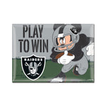 Las Vegas Raiders / Disney Mickey Mouse Metal Magnet 2.5" x 3.5"