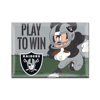Las Vegas Raiders / Disney Mickey Mouse Metal Magnet 2.5" x 3.5"