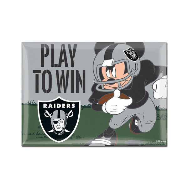 Las Vegas Raiders / Disney Mickey Mouse Metal Magnet 2.5" x 3.5"