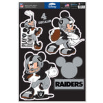 Las Vegas Raiders / Disney Mickey Mouse Multi-Use Decal 11" x 17"