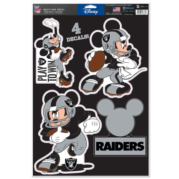 Las Vegas Raiders / Disney Mickey Mouse Multi-Use Decal 11" x 17"