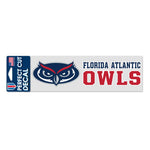 Florida Atlantic Owls STACKED Perfect Cut Decals 3" x 10"