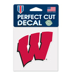 Wholesale-Wisconsin Badgers Perfect Cut Color Decal 4" x 4"