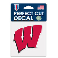 Wholesale-Wisconsin Badgers Perfect Cut Color Decal 4" x 4"