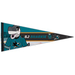 San Jose Sharks SJ SHARKIE Premium Pennant 12" x 30"