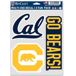 California Golden Bears Multi Use 3 fan pack
