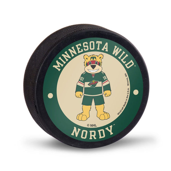 Minnesota Wild NORDY Hockey Puck Packaged
