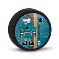 San Jose Sharks SJ SHARKIE Hockey Puck Packaged