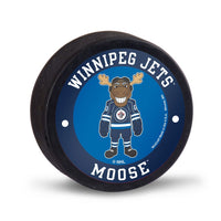 Winnipeg Jets MOOSE Hockey Puck Packaged