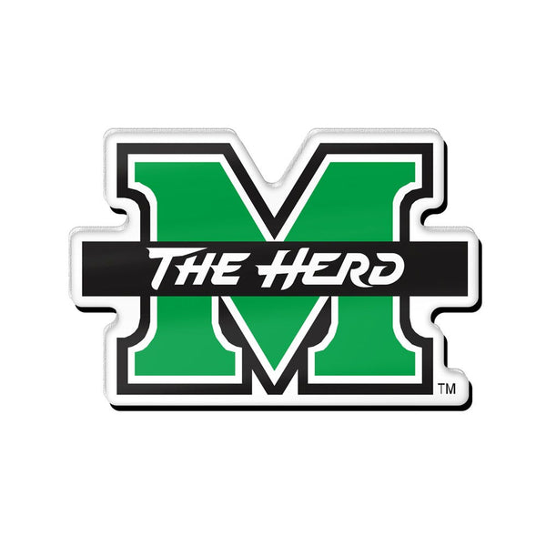 Marshall Thundering Herd Acrylic Pin Jewelry Card