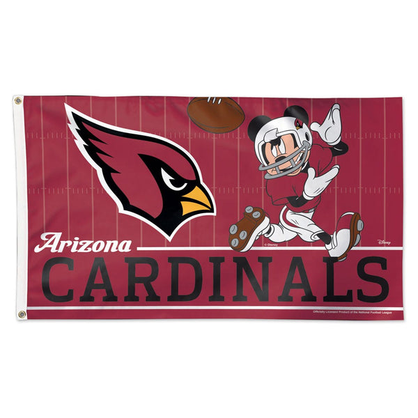 Arizona Cardinals / Disney Mickey Mouse Flag - Deluxe 3' X 5'