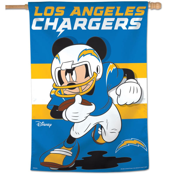 Los Angeles Chargers / Disney Vertical Flag 28" x 40"