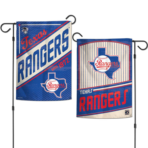 Texas Rangers / Cooperstown Garden Flags 2 sided 12.5" x 18"