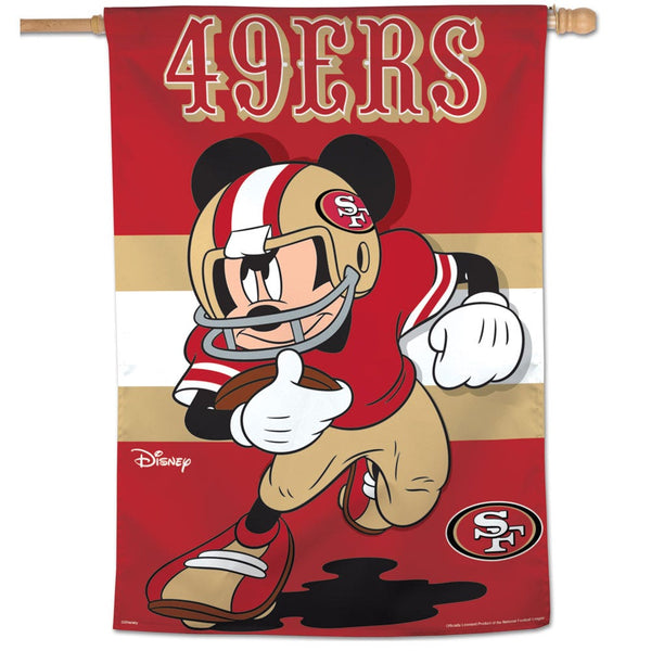 San Francisco 49ers / Disney Vertical Flag 28" x 40"