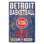 Detroit Pistons SLOGAN Wood Sign 11" x 17" 1/4" thick