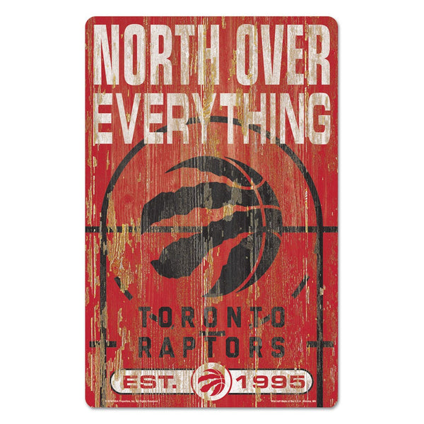 Toronto Raptors slogan Wood Sign 11" x 17" 1/4" thick