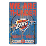 Oklahoma City Thunder slogan Wood Sign 11" x 17" 1/4" thick