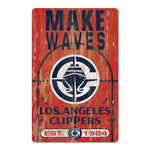 Los Angeles Clippers Wood Sign 11" x 17" 1/4" thick