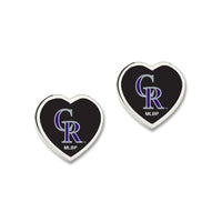 Colorado Rockies Earrings w/3D Heart