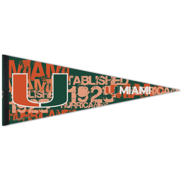 Miami Hurricanes Premium Pennant 12" x 30"