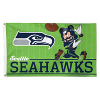Seattle Seahawks / Disney Mickey Mouse Flag - Deluxe 3' X 5'