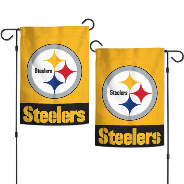 Pittsburgh Steelers Applique Garden Flags 12.5" x 18"