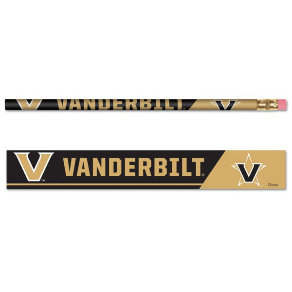 Wholesale-Vanderbilt Commodores Pencil 6-pack