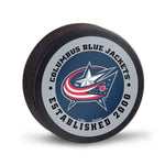 Columbus Blue Jackets Hockey Puck Packaged