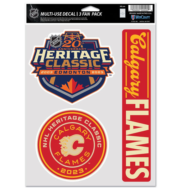 NHL Heritage Classic Calgary Flames Heritage Classic Participant Multi Use 3 Fan Pack