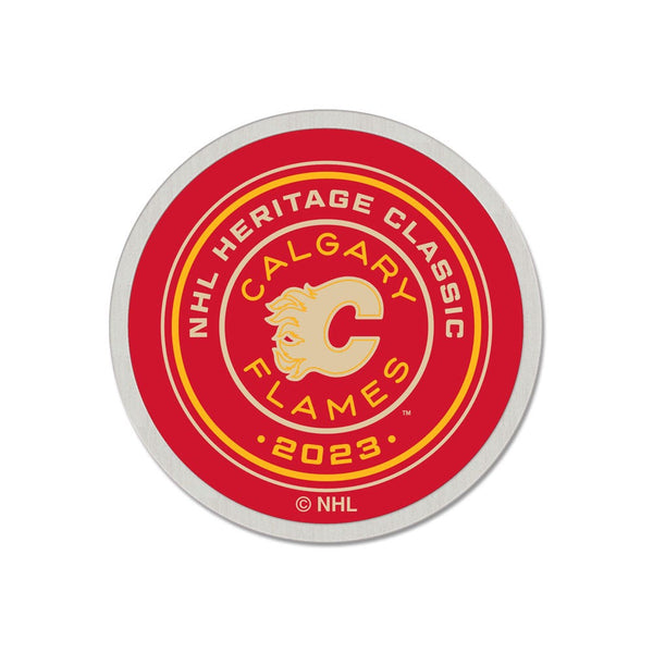 NHL Heritage Classic Calgary Flames Heritage Classic Participant Collector Pin Jewelry Card