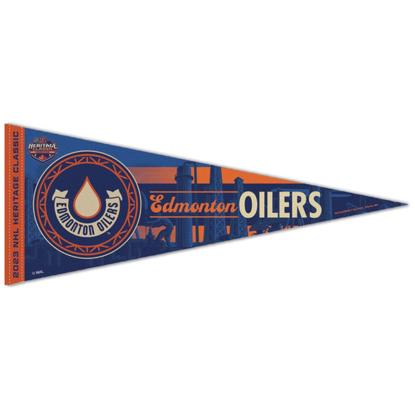 NHL Heritage Classic Edmonton Oilers Heritage Classic Participant Premium Pennant 12" x 30"