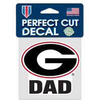 Georgia Bulldogs Perfect Cut Color Decal 4" x 4"