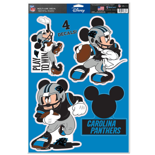 Carolina Panthers / Disney Mickey Mouse Multi-Use Decal 11" x 17"