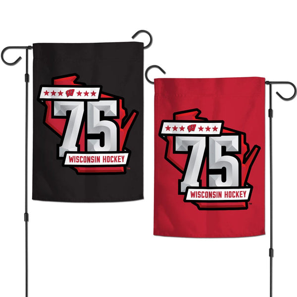 Wisconsin Badgers Garden Flags 2 sided 12.5" x 18"