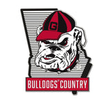 Georgia Bulldogs Collector Enamel Pin Jewelry Card