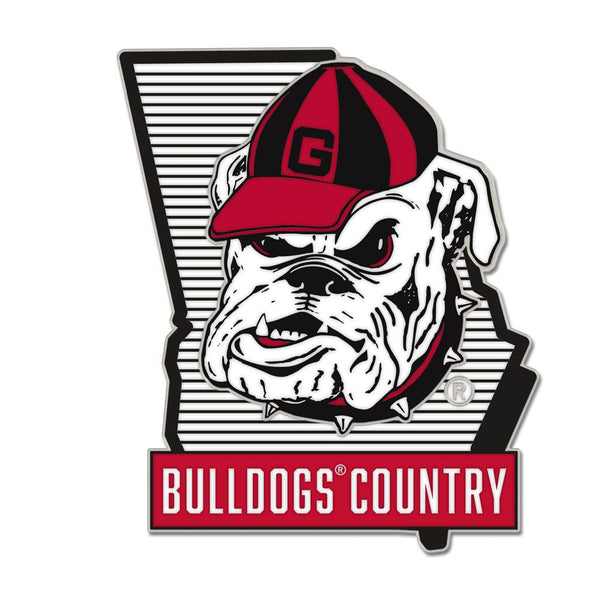Georgia Bulldogs Collector Enamel Pin Jewelry Card