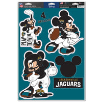 Jacksonville Jaguars / Disney Micke Mouse Multi-Use Decal 11" x 17"