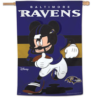 Baltimore Ravens / Disney Mickey Mouse Vertical Flag 28" x 40"