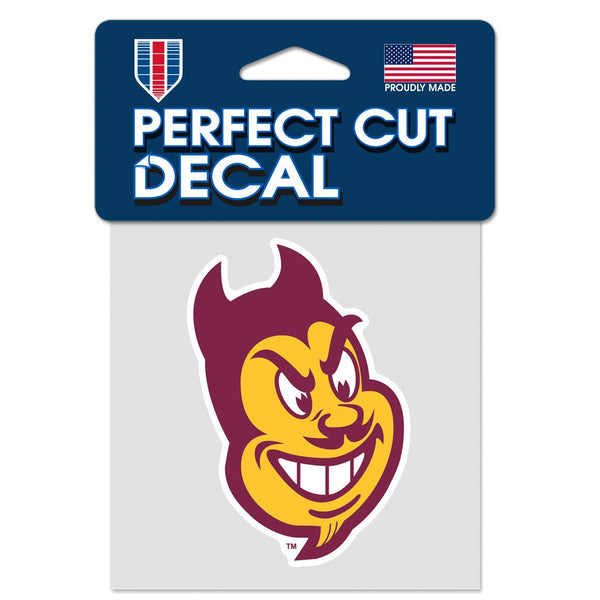 Arizona State Sun Devils SPARKY HEAD Perfect Cut Color Decal 4" x 4"