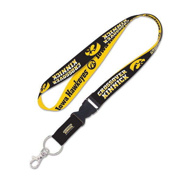 Iowa Hawkeyes Lanyard w/detachable buckle 1"