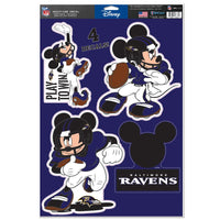 Baltimore Ravens / Disney Mickey Mouse Multi-Use Decal 11" x 17"