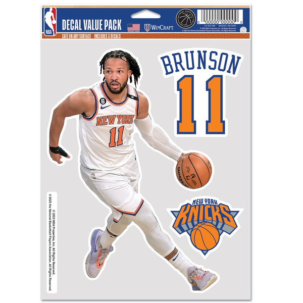 New York Knicks Multi Use 3 Fan Pack Jalen Brunson
