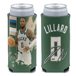 Milwaukee Bucks 12 oz Slim Can Cooler Damian Lillard