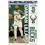 Milwaukee Bucks Multi Use Decal 11" x 17" Damian Lillard
