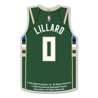 Milwaukee Bucks Collector Pin Jewelry Card Damian Lillard