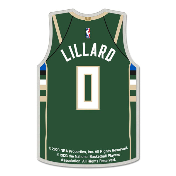 Milwaukee Bucks Collector Pin Jewelry Card Damian Lillard
