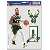 Milwaukee Bucks Multi Use 3 FAN PACK Damian Lillard