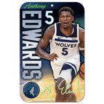 Minnesota Timberwolves Plastic Sign 11" x 17" Anthony Edwards