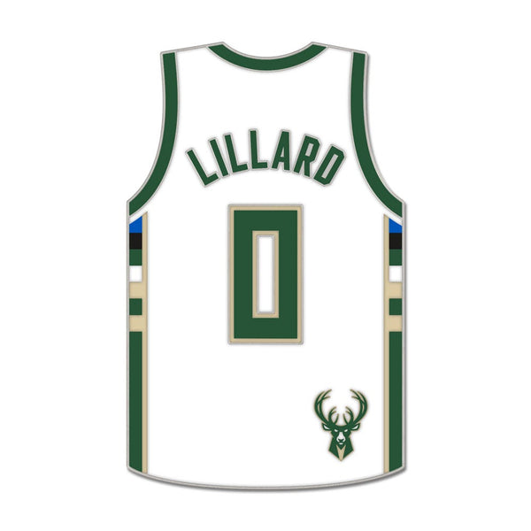 Milwaukee Bucks Collector Enamel Pin Jewelry Card Damian Lillard