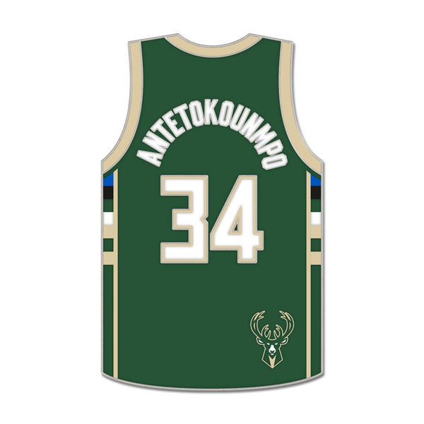 Milwaukee Bucks Collector Enamel Pin Jewelry Card Giannis Antetokounmpo